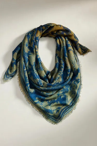 Terrain Two-tone Floral Modal Scarf In Multi