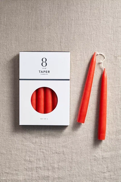 Terrain Unscented Taper Candle Set In Red