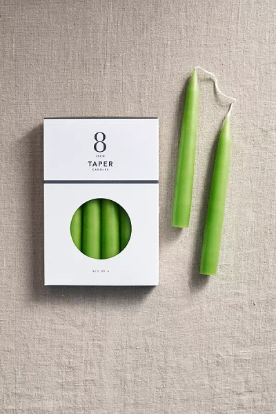 Terrain Unscented Taper Candle Set In Green