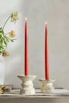 Terrain Unscented Taper Candle Set In Red