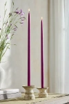 Terrain Unscented Taper Candle Set In Purple
