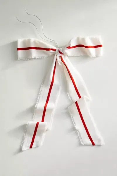 Terrain Velvet Bow In White