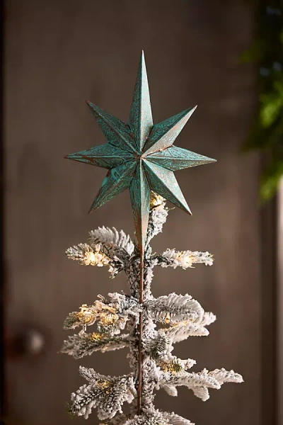 Terrain Verdigris Star Tree Topper In Multi