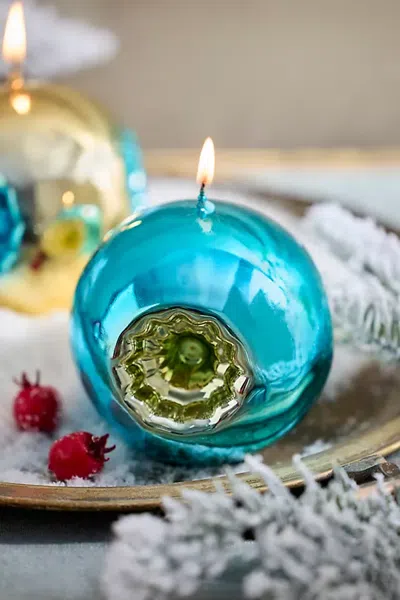 Terrain Vintage Ornament Candle In Blue