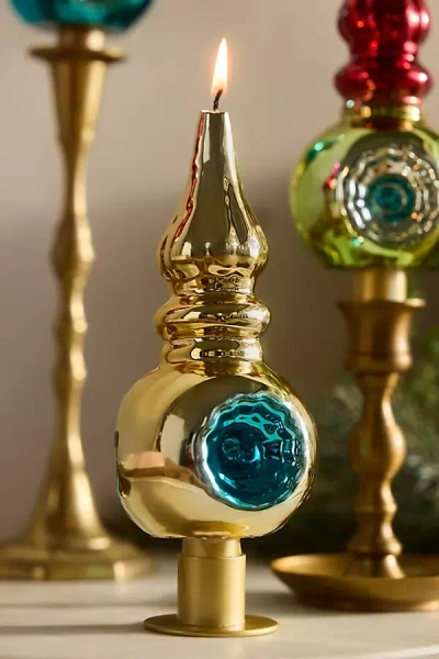 Terrain Vintage Tree Topper Candle In Gold