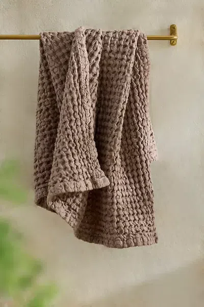 Terrain Waffle Weave Face Towel In Beige
