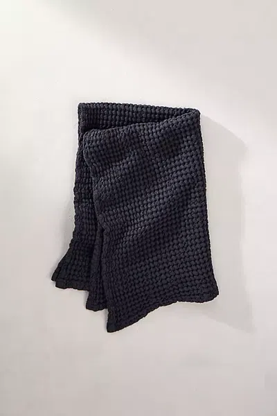Terrain Waffle Weave Face Towel In Grey