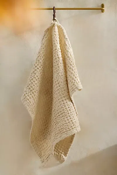 Terrain Waffle Weave Face Towel In Ivory