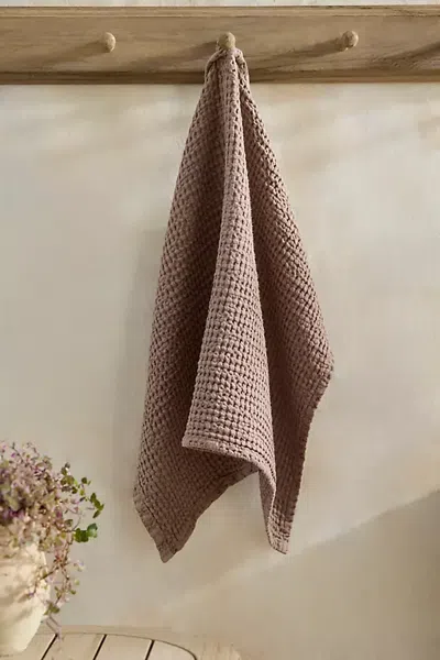 Terrain Waffle Weave Hand Towel In Beige