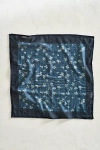 Terrain Watercolor Violets Gauze Bandana In Blue
