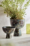 Terrain Weathered Aluminum Pedestal Urn