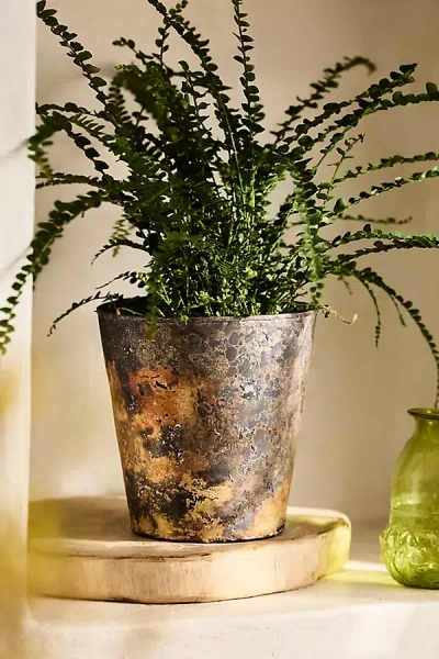 Terrain Weathered Iron Taper Planter