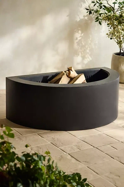 Terrain Weathering Steel Demi Fire Pit, Black