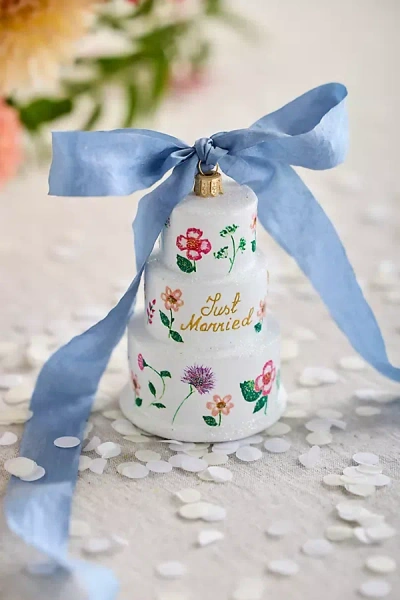 Terrain Wedding Cake Glass Ornament