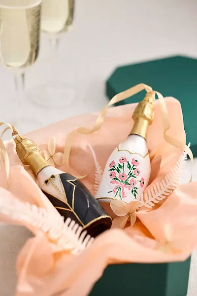 Terrain Wedding Toast Glass Ornament