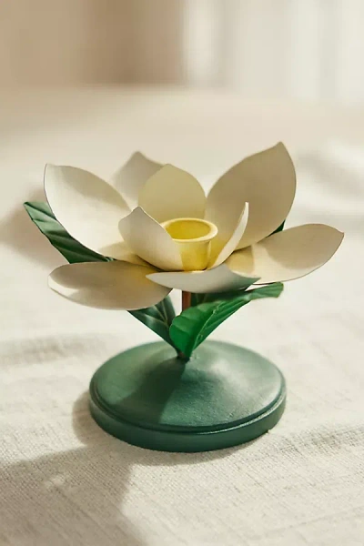 Terrain White Magnolia Taper Holder