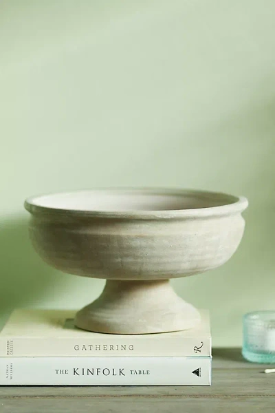 Terrain Wide Mouth Ceramic Urn Planter In Neutral