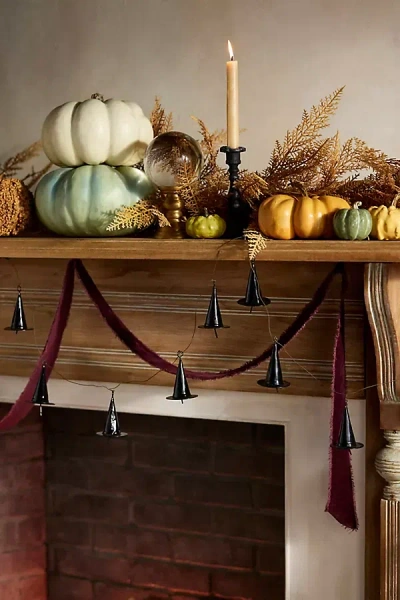 Terrain Witch Hat Bells Garland In Black