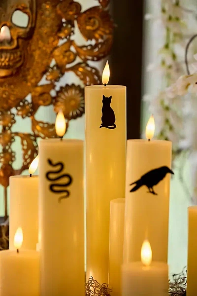 Terrain Witchy Friends Candle Pins, Set Of 4 In Black