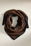 Terrain Wool Triangle Scarf In Brown