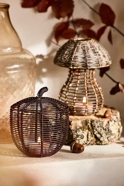 Terrain Woven Metal Forest Votive Holders, Set Of 2 In Multi