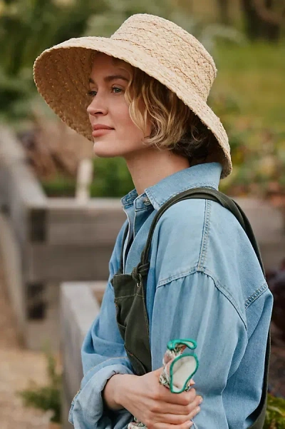 Terrain Woven Raffia Bell Hat In Sand