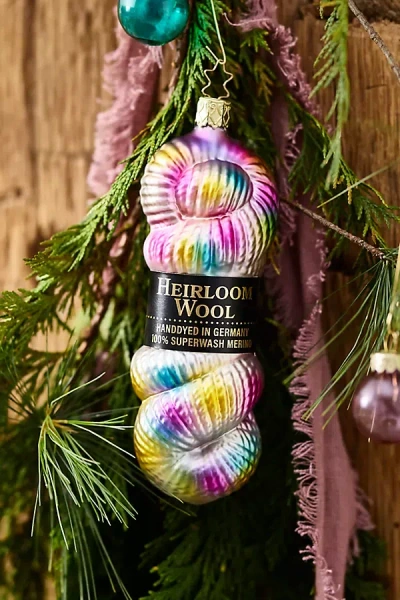 Terrain Yarn Skein Glass Ornament In Multi