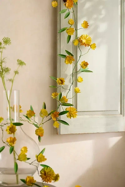 Terrain Yellow Floral Iron Garland
