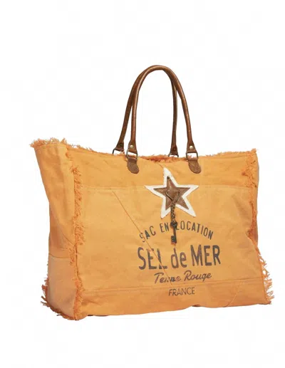 Terre Rouge Sel De Mer Tote Bag In Yellow