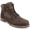 Territory Brute Water Resistant Cap Toe Lace-up Boot In Grey