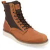 Territory Elevate Water Resistant Plain Toe Lace-up Boot In Brown