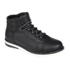 Territory Mens Atlas Block Heel Lace-up Boots In Black