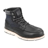 Territory Mens Macktwo Flat Heel Lace-up Boots In Black