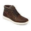 Territory Mens Magnus Flat Heel Lacae-up Boots In Brown