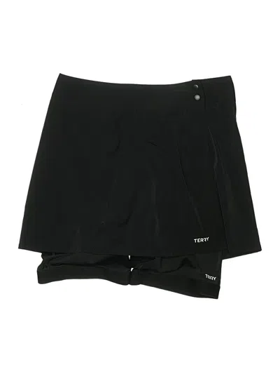 Pre-owned Terry Active Skort In Black