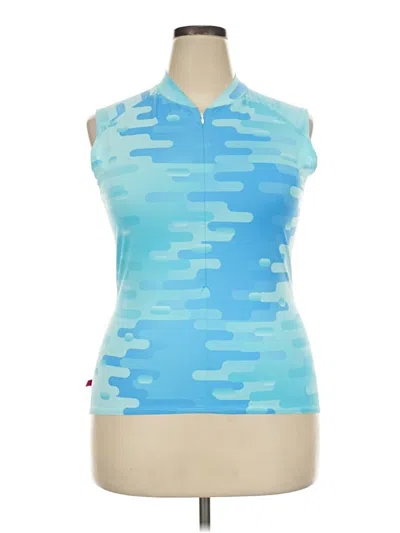 Pre-owned Terry Active Tank Top In Blue