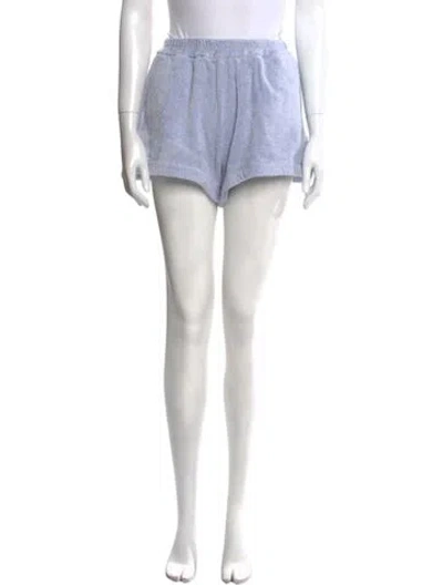 Pre-owned Terry Cloth Mini Shorts In Blue