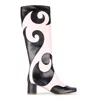 Terry De Havilland Women's Black / White Val Waves Black White Boot In Multi