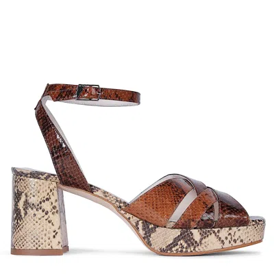 Terry De Havilland Women's Brown / Neutrals Ellie New York Block Heels