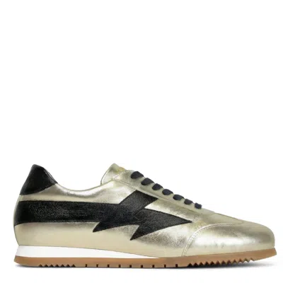 Terry De Havilland Women's Jogger Bolt Gold Sneakers