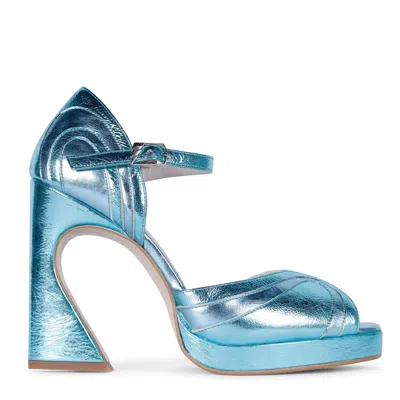 Terry De Havilland Women's Lillita Azure Blue Platform Heels