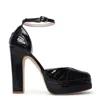 Terry De Havilland Women's Lily Black Platform Block Heels