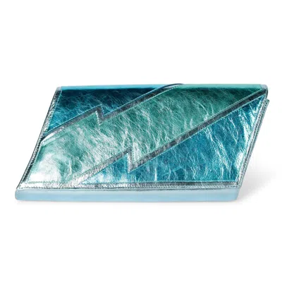 Terry De Havilland Women's Mia Clutch Bag Aqua Blue