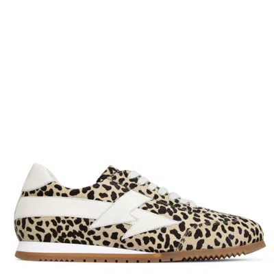 Terry De Havilland Women's Neutrals Jogger Bolt Leopard Print Sneakers In Animal Print