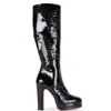 Terry De Havilland Women's River Gloss Black Platform Boot In Black