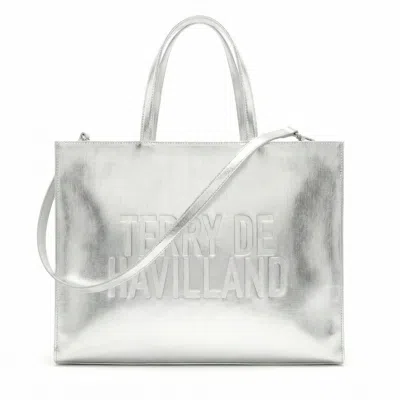 Terry De Havilland Women's Shopper Silver Tote Bag