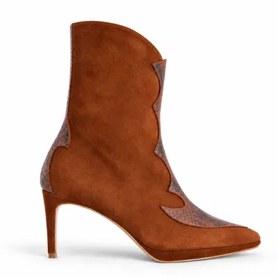 Terry De Havilland Women's Wanda Brown Suede Ankle Boot