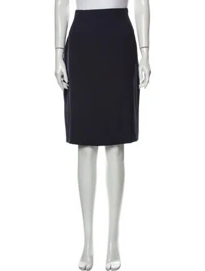 Pre-owned Terry Knee-length Skirt In Blue