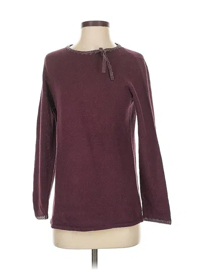 Pre-owned Terry Lewis Pullover Sweater In Burgundy