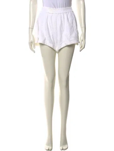 Pre-owned Terry Mini Shorts In Neutral